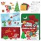 Christmas Craft for Children,Christmas Foil Fun Art Kit for Children Ages 4 to 8,Christmas No Mess DIY Artistic Activity